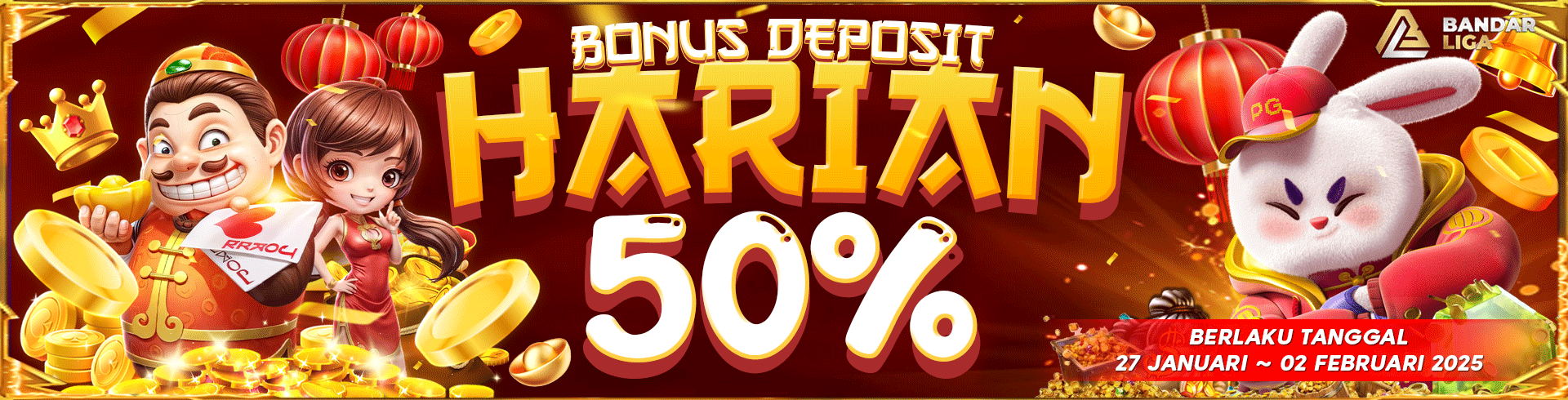 BONUS HARIAN 50% SPECIAL IMLEK